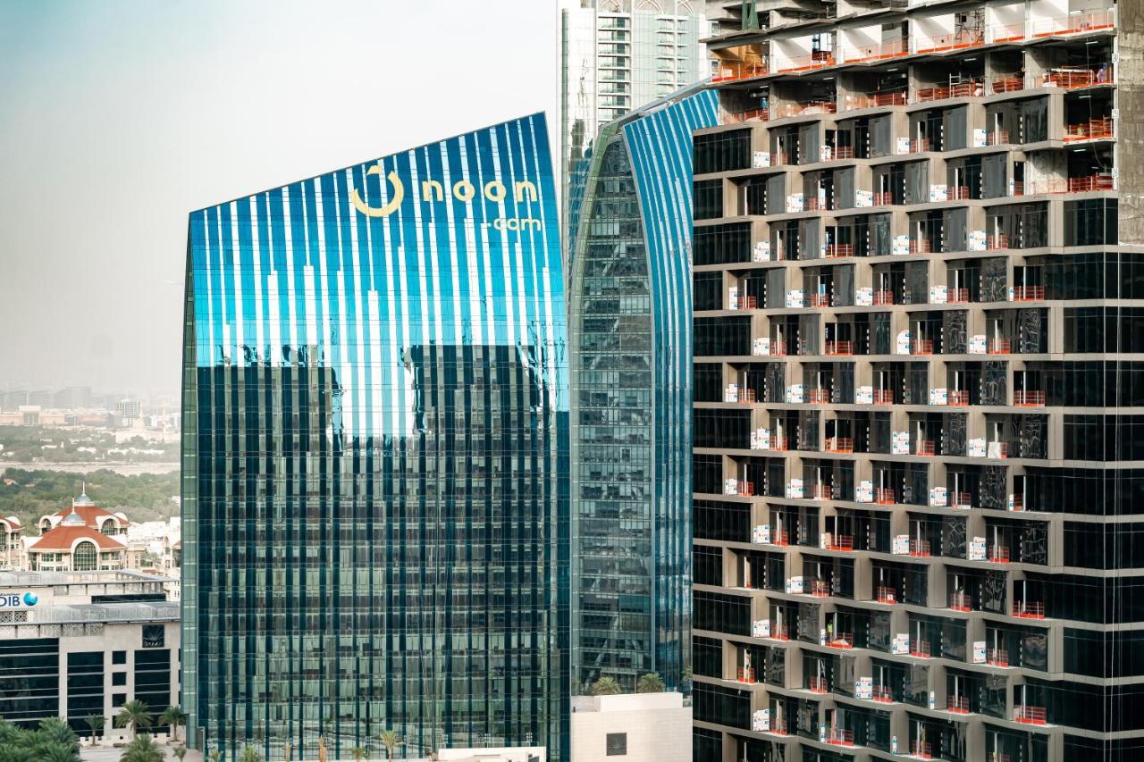 ドバイHiguests - Designer Apt With Panoramic View Near Burj Khalifaアパートメント エクステリア 写真